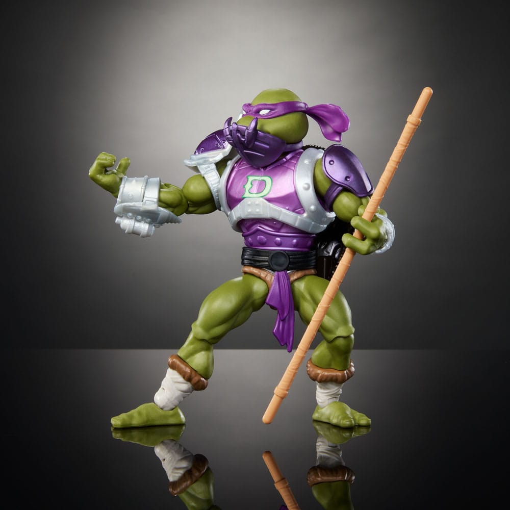 MOTU x TMNT: Turtles of Grayskull Donatello Action Figure Snake Hunting Tech Head