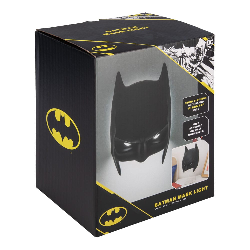 DC Comics Batman Mask 3D LED Light Official Batman Wall Light Bedroom Gaming Room Lamp