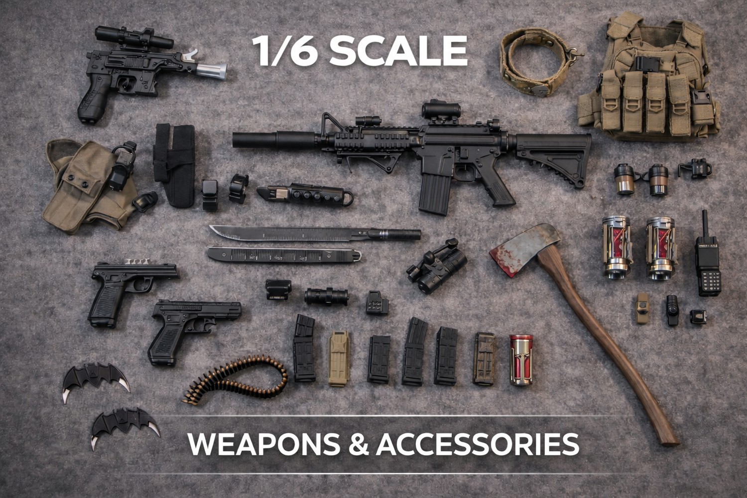 1:6 Character Accessories • Weapons • Holsters etc.