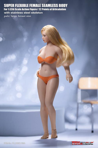 1/12 Phicen TBLeague T05A Female Seamless Figure Pale Skin Large Bust Body