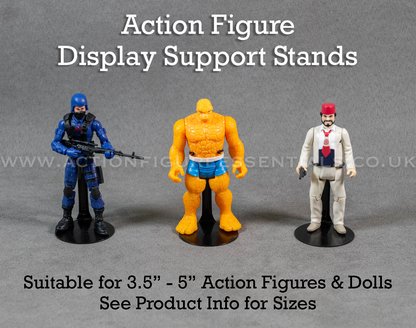 Action Figure Display Support Stands for 3.5” to 5” Figures - Star Wars - GI Joe - Super7 - Marvel and many more