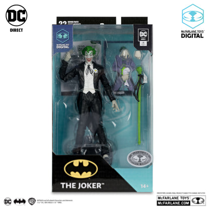 The Joker (DC: The SIlver Age) (Chase Figure Black Suit Variation) with McFarlane Toys Digital Collectible - 7" Scale Action Figure