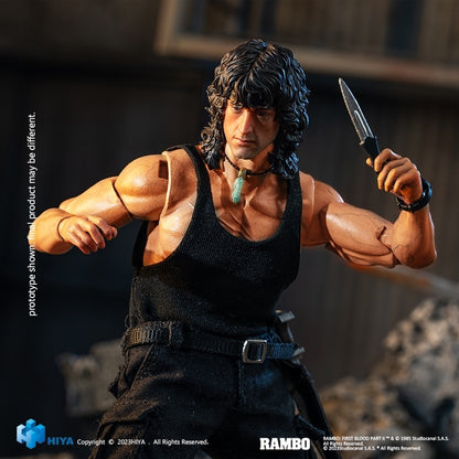 Rambo: First Blood Part II - Exquisite Super Series - John J. Rambo - 1:12 Scale Action Figure - Imperfect Boxes