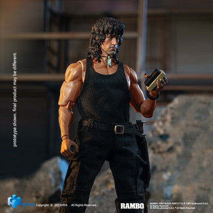Rambo: First Blood Part II - Exquisite Super Series - John J. Rambo - 1:12 Scale Action Figure - Imperfect Boxes