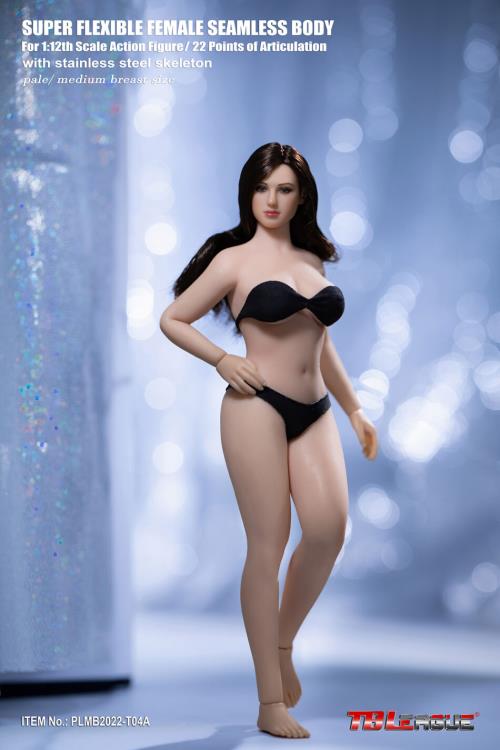 1/12 Phicen TBLeague T04A Female Seamless Figure Pale Skin Medium Bust Body