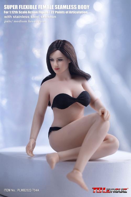 1/12 Phicen TBLeague T04A Female Seamless Figure Pale Skin Medium Bust Body