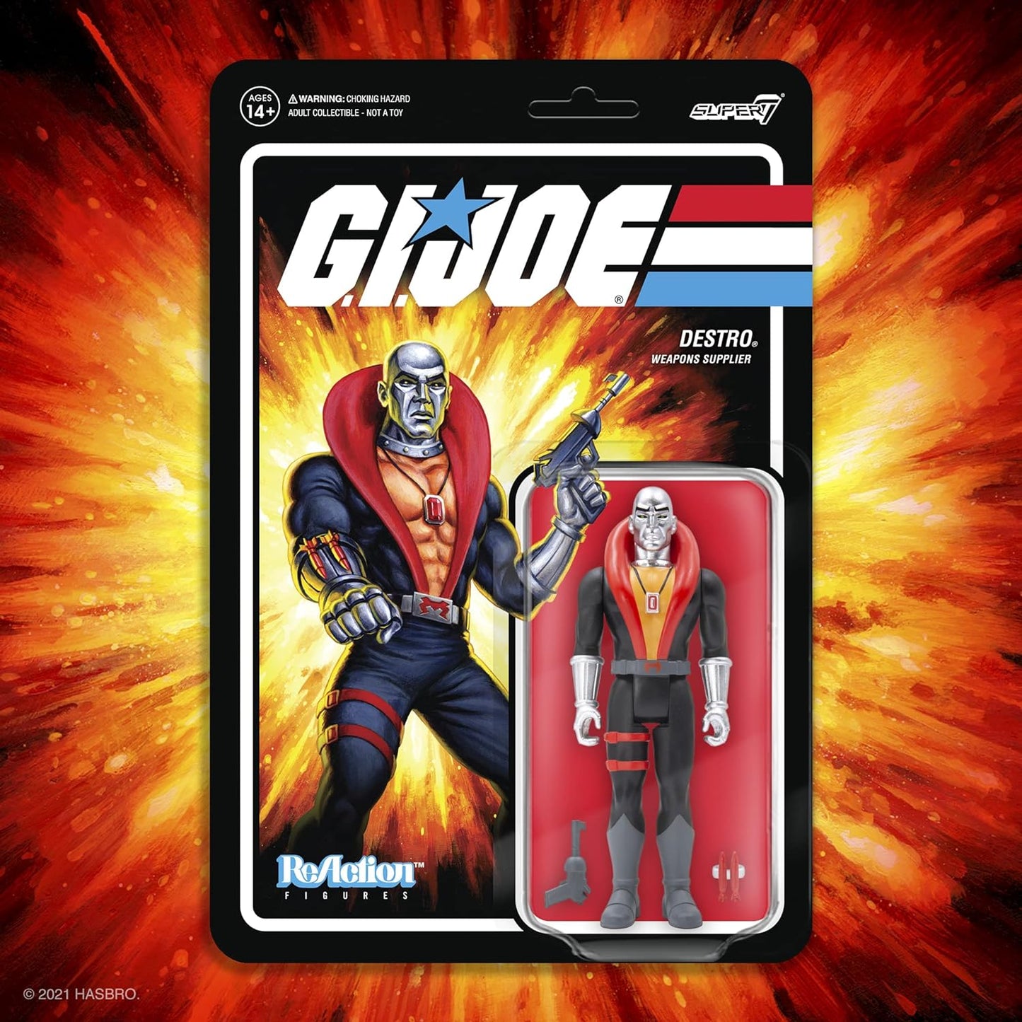 Super7 GI Joe Cobra Destro ReAction Figure Retro Wave 1 Action Figure