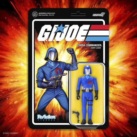 Super7 GI Joe Cobra Commander ReAction Figure Retro Wave 1 Action Figure