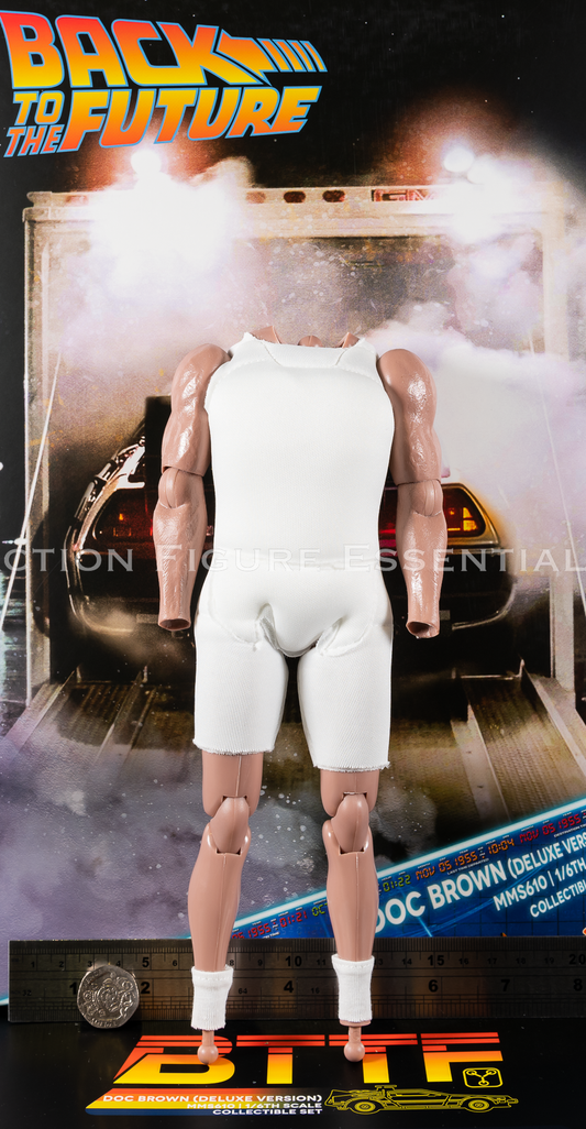 Hot Toys Doc Brown Body Socks Fat Suit MMS610 Deluxe 1/6 Figure Part