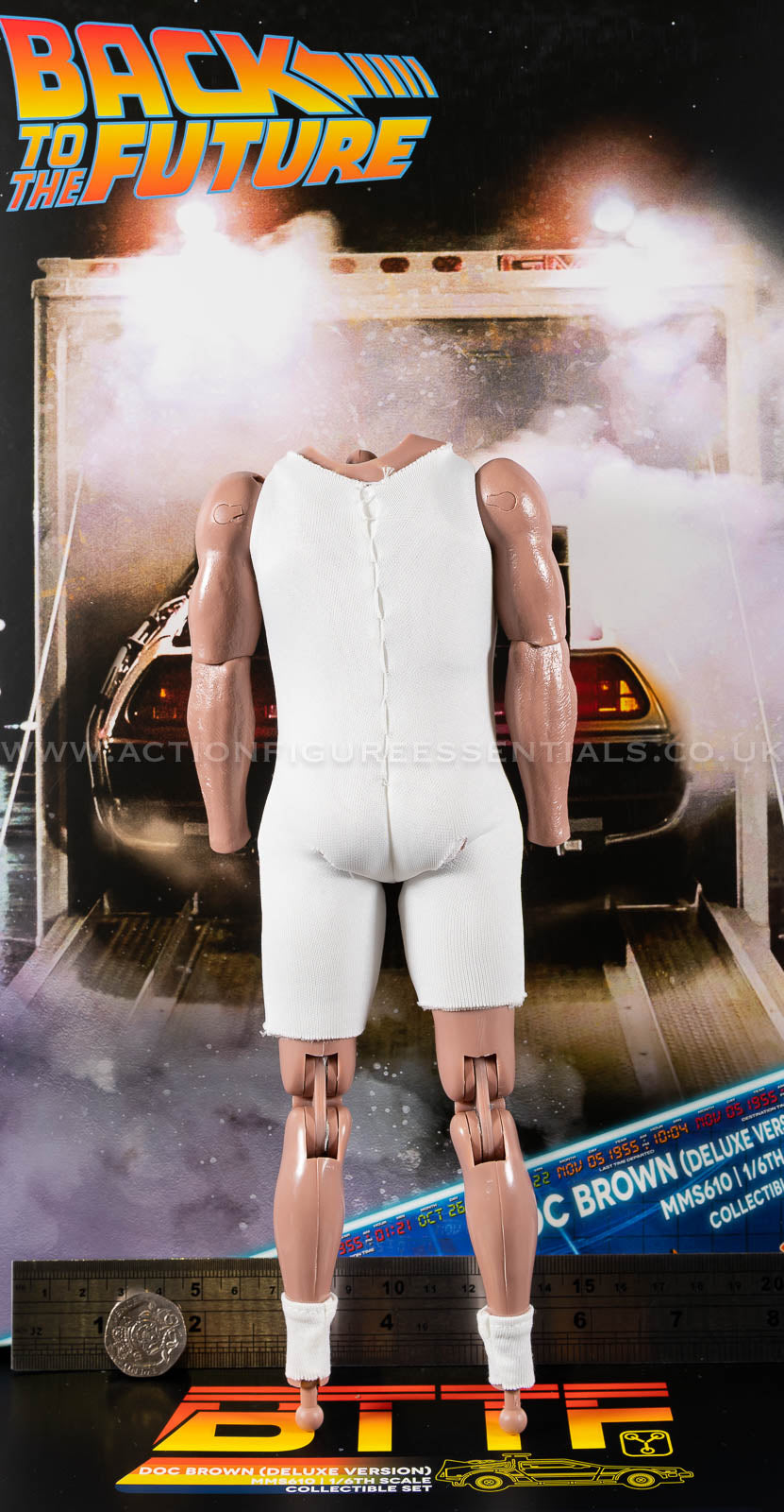 Hot Toys Doc Brown Body MMS610 Deluxe 1/6 Figure Parts