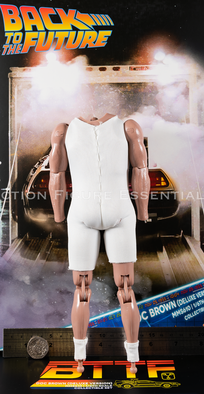 Hot Toys Doc Brown Body Socks Fat Suit MMS610 Deluxe 1/6 Figure Part