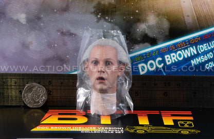 Hot Toys Doc Brown Head Sculpt MMS610 Deluxe 1/6 Figure Parts