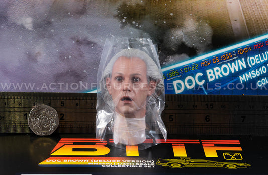 Hot Toys Doc Brown Head Sculpt MMS610 Deluxe 1/6 Figure Parts