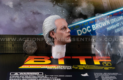 Hot Toys Doc Brown Head Sculpt MMS610 Deluxe 1/6 Figure Parts