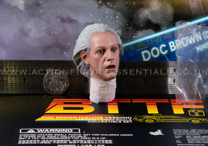 Hot Toys Doc Brown Head Sculpt MMS610 Deluxe 1/6 Figure Parts