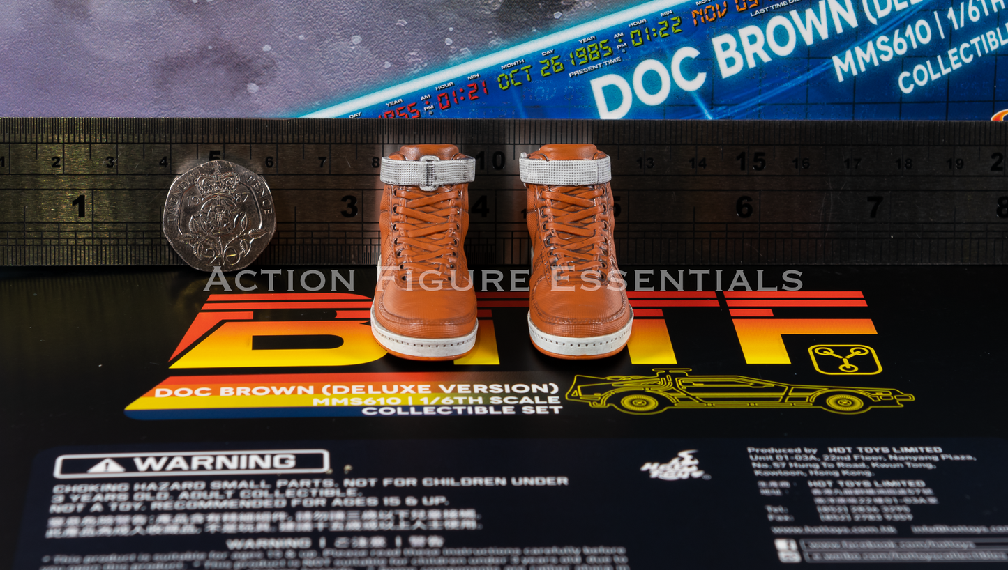 Hot Toys Doc Brown Sneaker Trainers High Tops MMS610 Deluxe 1/6 Figure Vandals