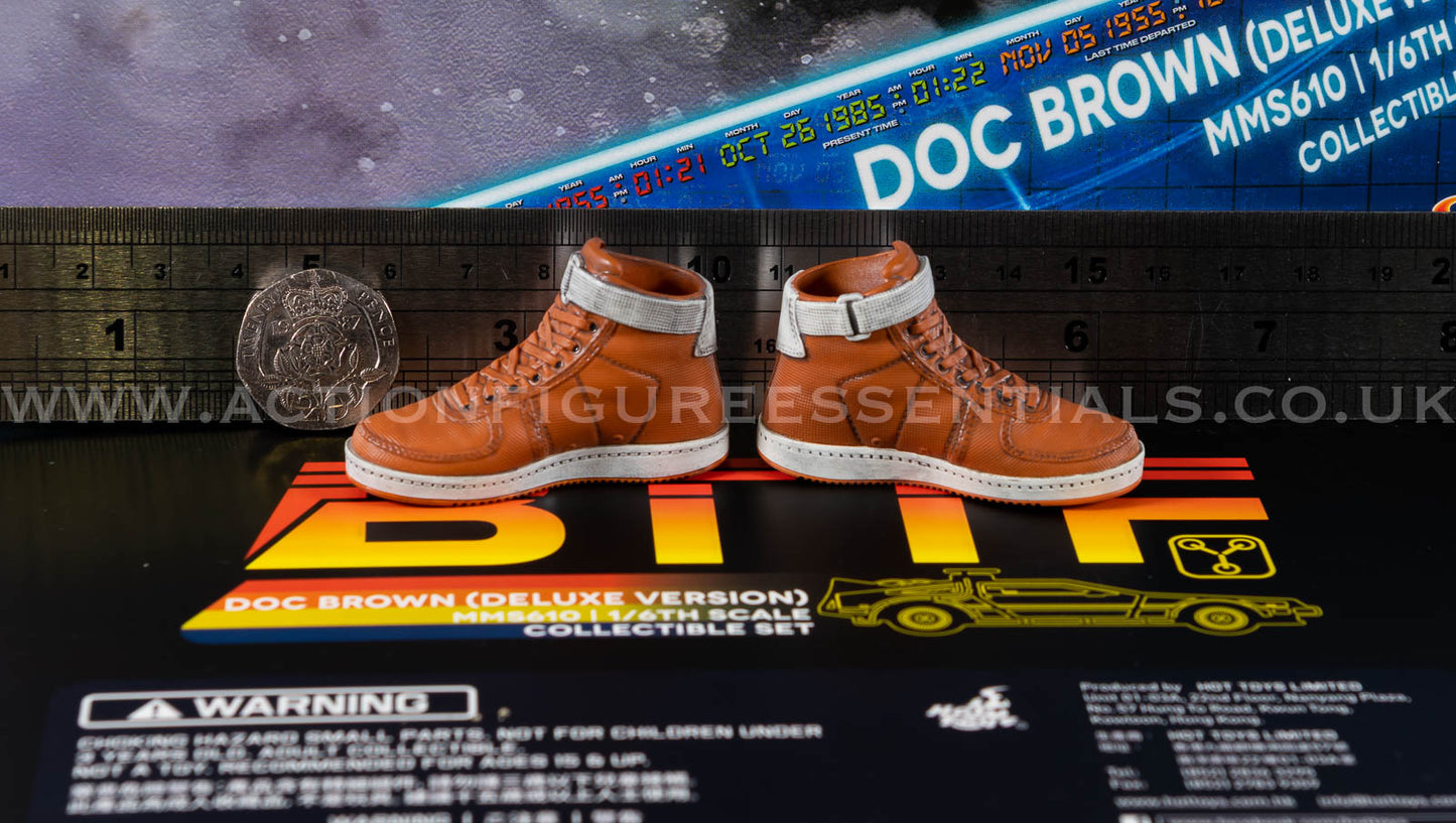 Hot Toys Doc Brown High Tops Sneakers Trainers MMS610 Deluxe 1/6 Figure Parts
