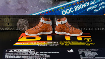 Hot Toys Doc Brown High Tops Sneakers Trainers MMS610 Deluxe 1/6 Figure Parts