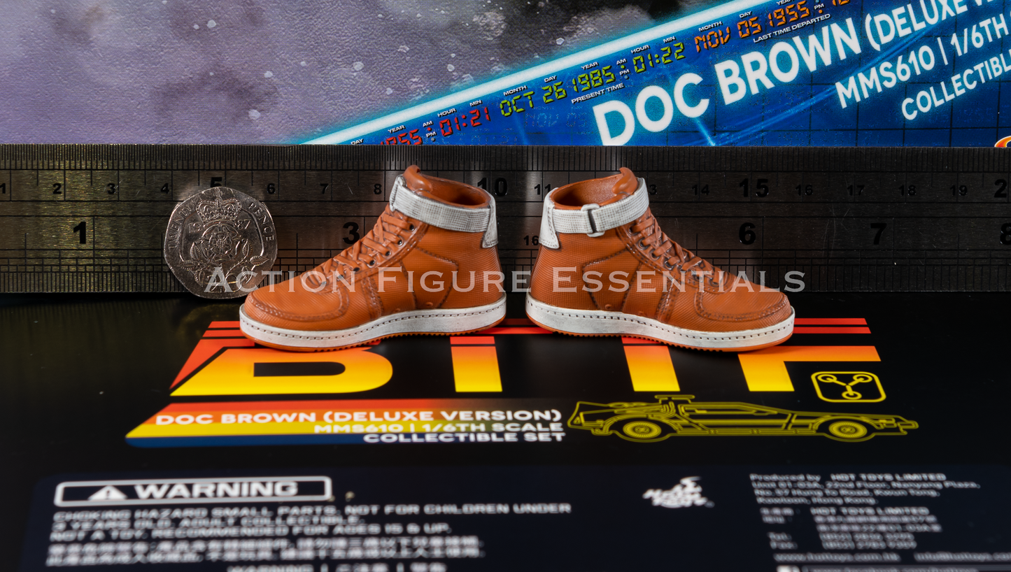 Hot Toys Doc Brown Sneaker Trainers High Tops MMS610 Deluxe 1/6 Figure Vandals