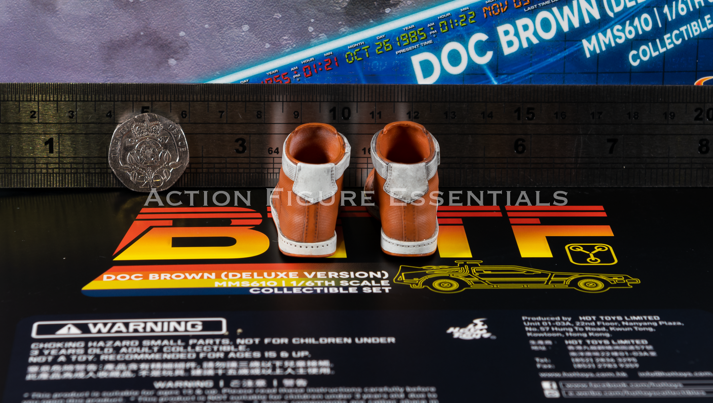 Hot Toys Doc Brown Sneaker Trainers High Tops MMS610 Deluxe 1/6 Figure Vandals