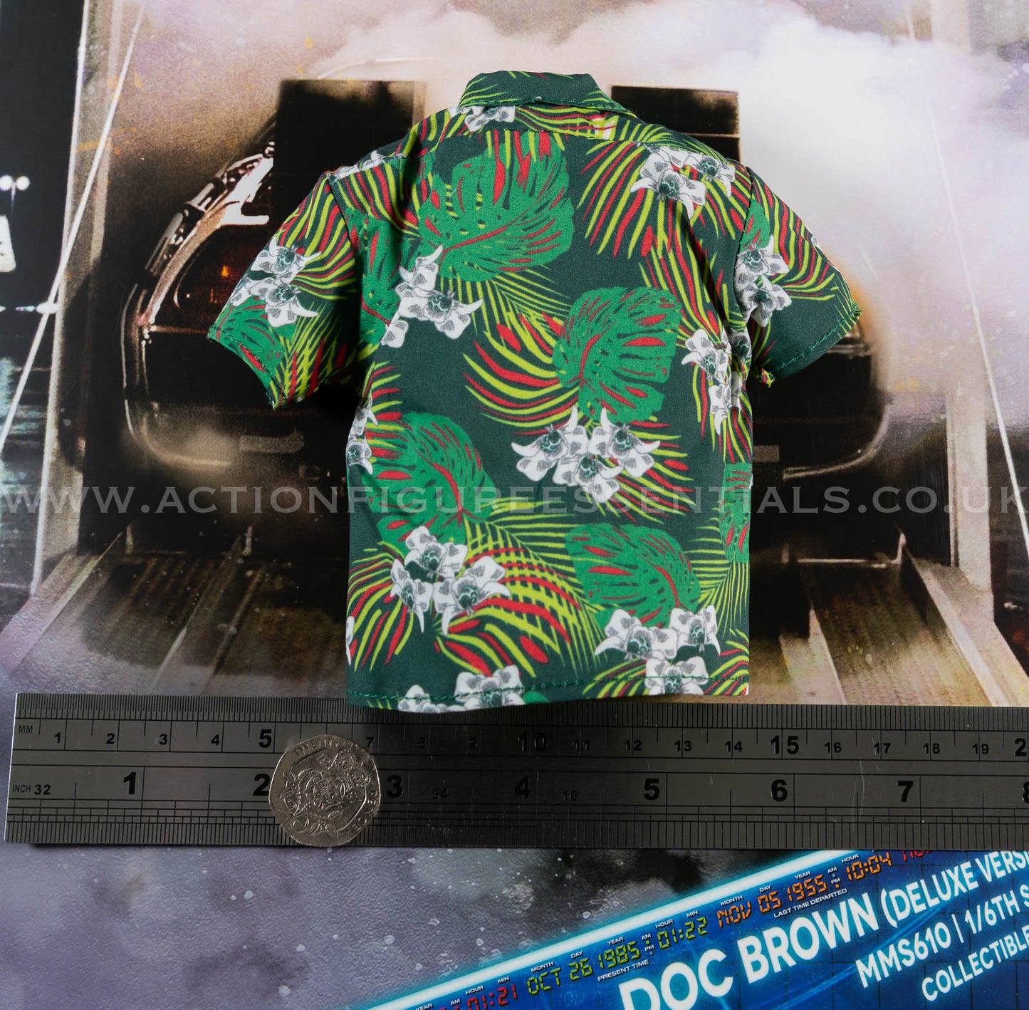 Hot Toys Doc Brown Hawaiian Shirt MMS610 Deluxe 1/6 Figure Parts