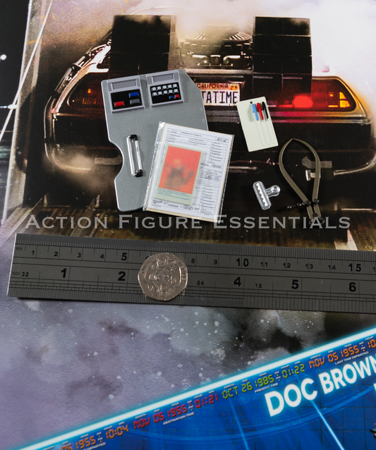 Hot Toys Doc Brown Clipboard Set Pens Pad Tool MMS610 Deluxe 1/6 Figure Parts