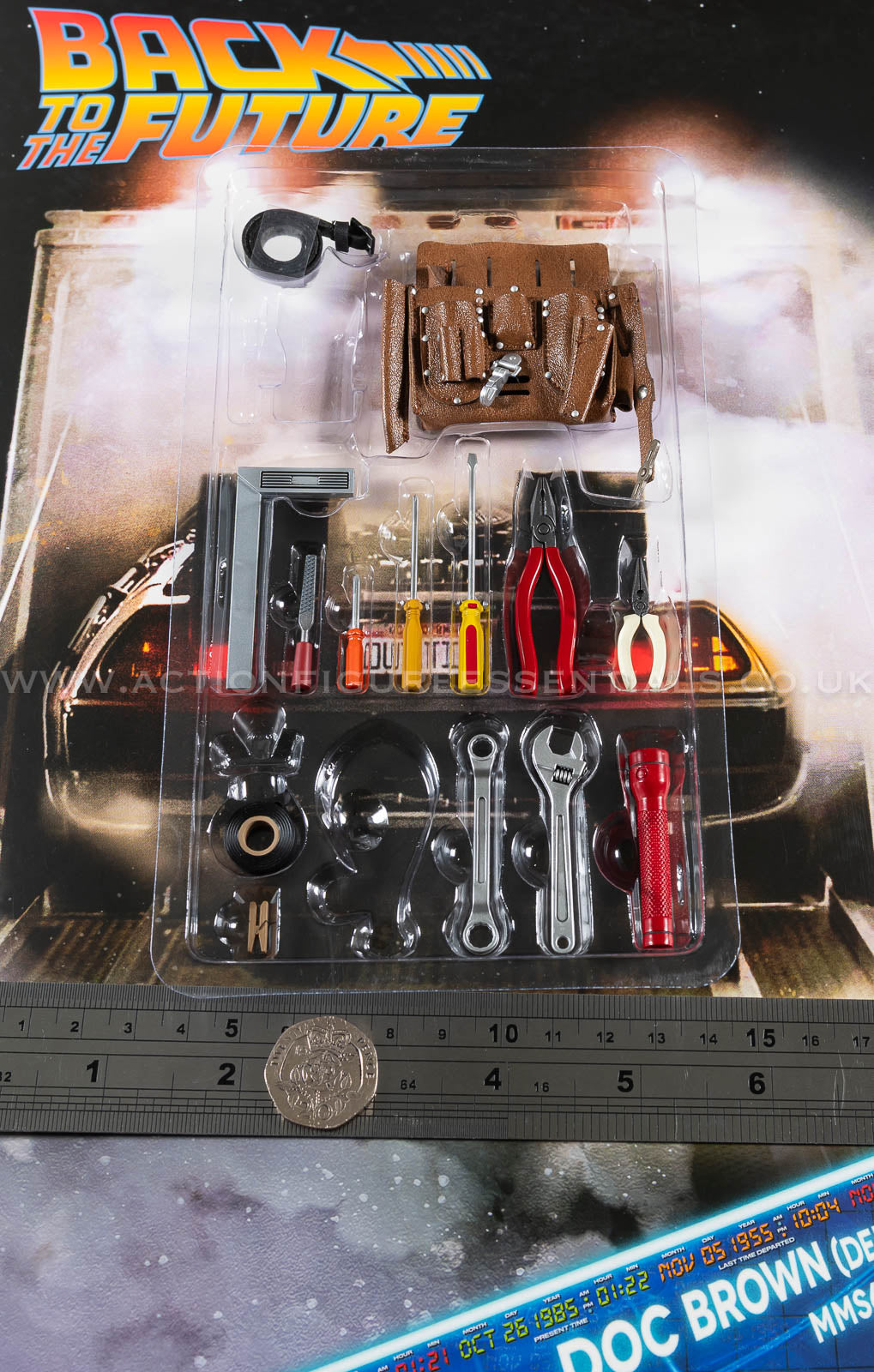 Hot Toys Doc Brown Tool Bag Belt Set MMS610 Deluxe 1/6 Figure Parts