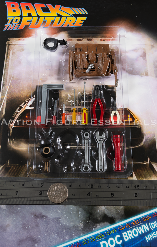 Hot Toys Doc Brown Tool Bag Belt Set MMS610 Deluxe 1/6 Figure Parts