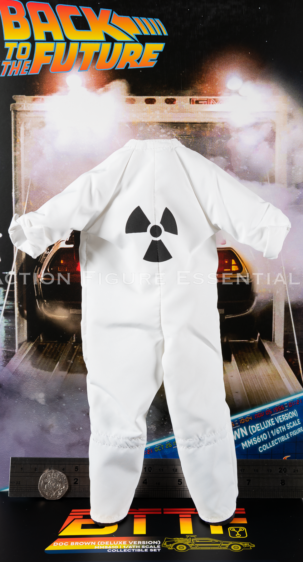 Hot Toys Doc Brown Radiation Suit MMS610 Deluxe 1/6 Figure Part Hazmat Devo