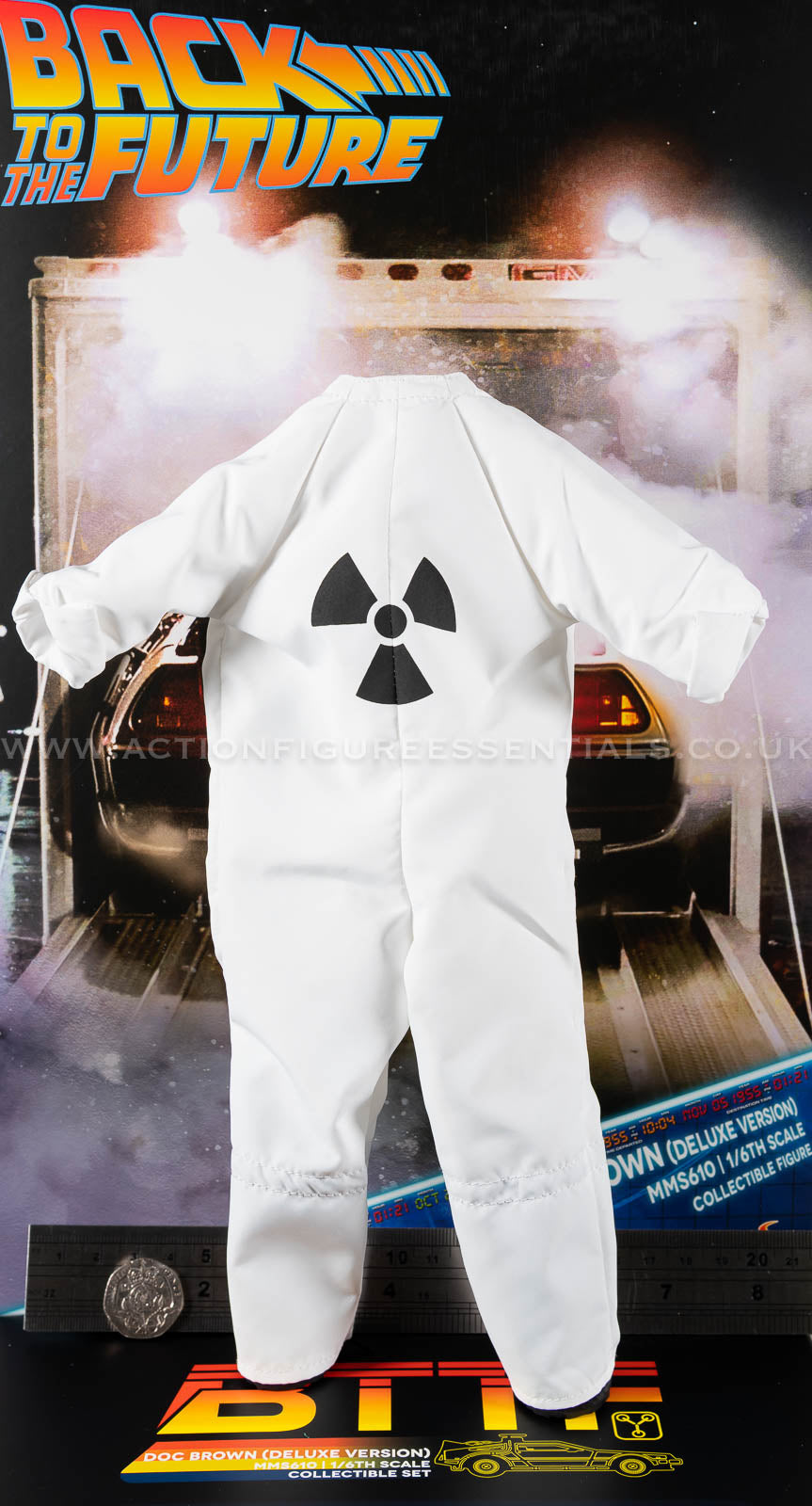 Hot Toys Doc Brown Hazmat Jumpsuit MMS610 Deluxe 1/6 Figure Parts