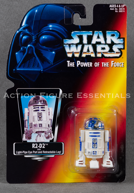 Star Wars: Power of The Force - R2-D2 (Retractable Leg) - 3.75" Action Figure - New Sealed Card - MOC