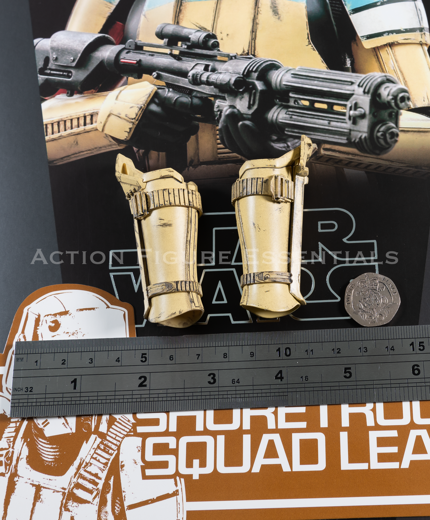 Hot Toys Star Wars Shoretrooper Squad Leader Greaves Leg Armour MMS592 1/6 Rogue One