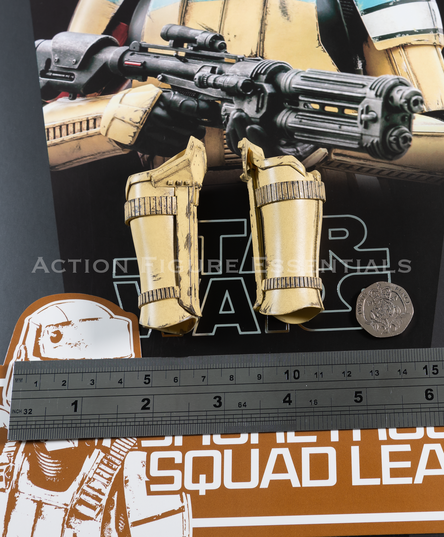 Hot Toys Star Wars Shoretrooper Squad Leader Greaves Leg Armour MMS592 1/6 Rogue One