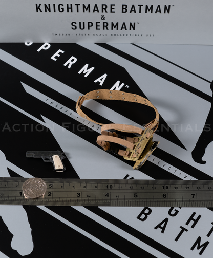 Hot Toys Knightmare Batman Holster Belt and Gun Set TMS038 Justice League 1/6 Scale Desert Army