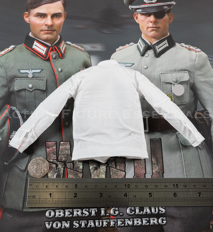 DID Operation Valkyrie WWII German White Shirt 1/6 Claus von Stauffenberg