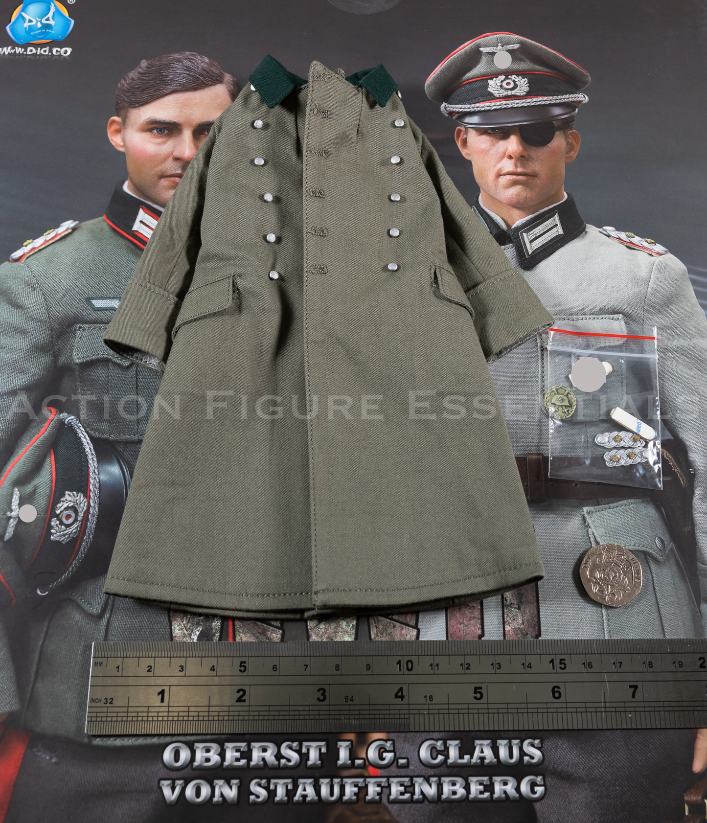 DID Operation Valkyrie WWII German Officer Great Coat 1/6 Claus von Stauffenberg