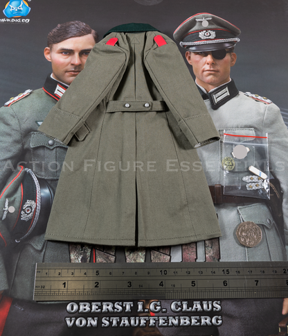 DID Operation Valkyrie WWII German Officer Great Coat 1/6 Claus von Stauffenberg