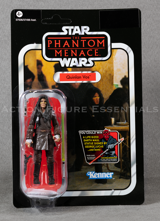 Star Wars: The Vintage Collection - Quinlan Vos - 3.75" Action Figure - New Sealed Card - MOC