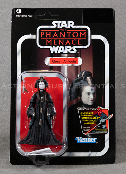 Star Wars: The Vintage Collection - The Phantom Menace - Queen Amidala - 3.75" Action Figure - New Sealed Card - MOC