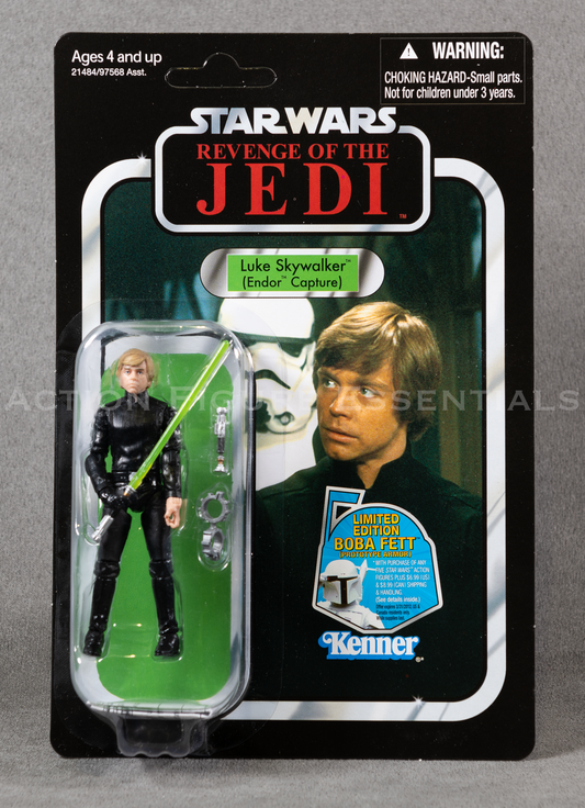 Star Wars: The Vintage Collection - Luke Skywalker (Endor Capture) - 3.75" Action Figure - New Sealed Unpunched Card - MOC