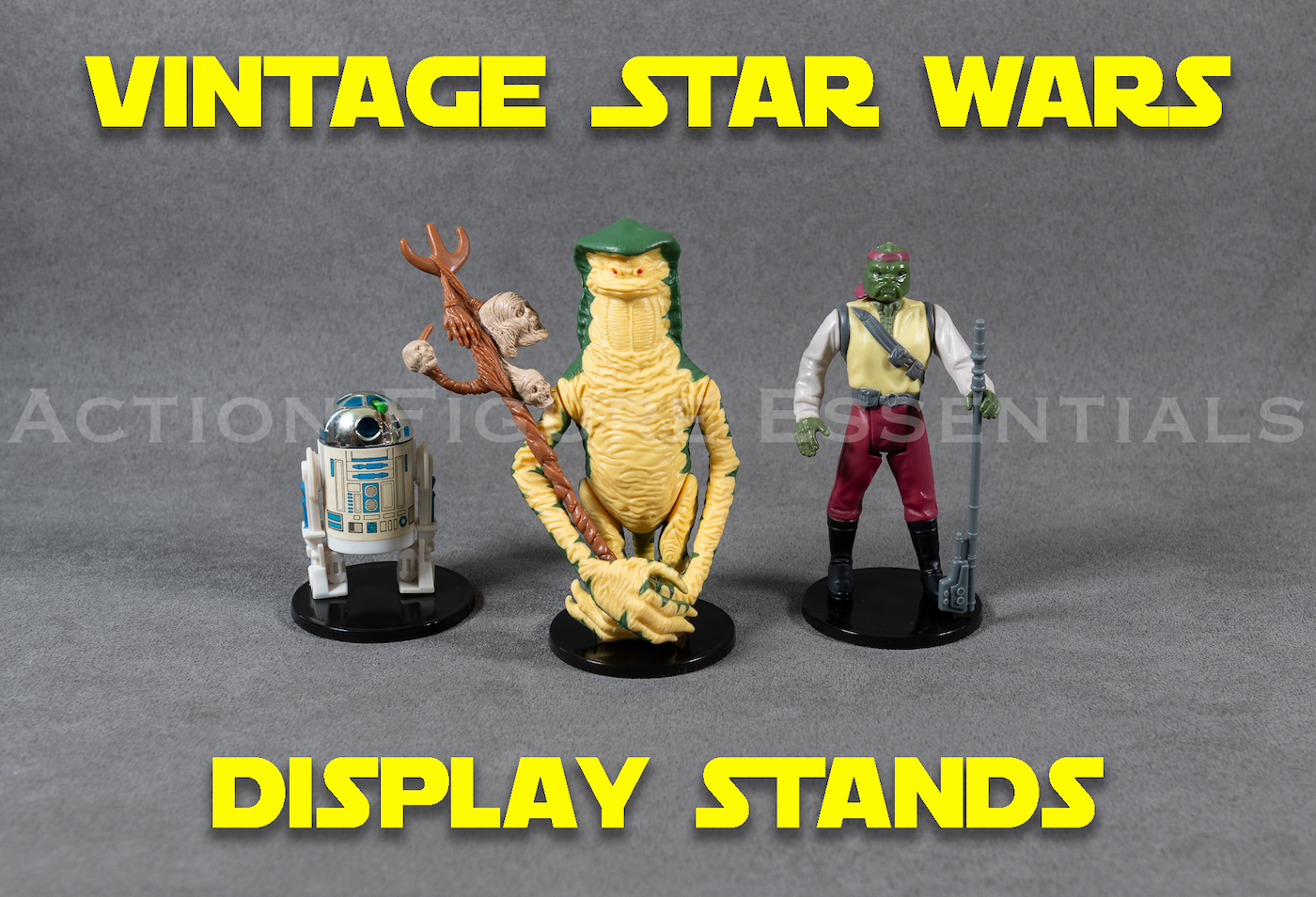 Vintage Star Wars - Pro Deluxe - Action Figure Display Stands - Size L ...