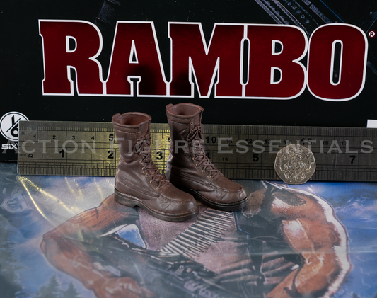 Threezero Rambo First Blood Boots 1/6 Figure Part Military Jungle