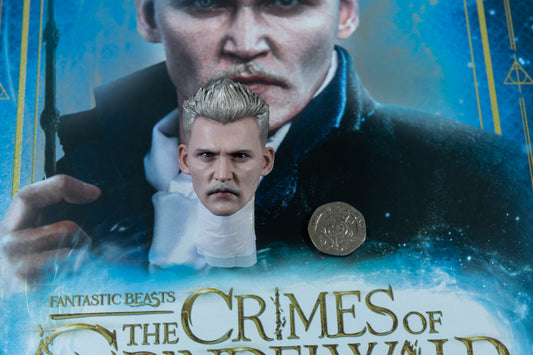 Hot Toys Fantastic Beasts Gellert Grindelwald Head 1/6 Scale MMS513 Johnny Depp