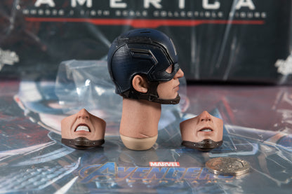 Hot Toys Captain America Endgame Helmeted Head MMS536 1/6 Steve Rogers Avengers