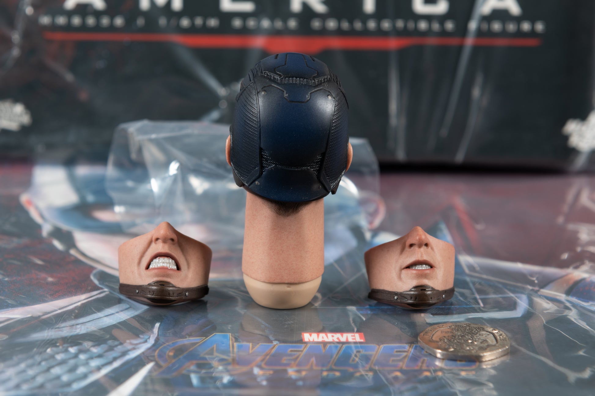 Hot Toys Captain America Endgame Helmeted Head MMS536 1/6 Steve