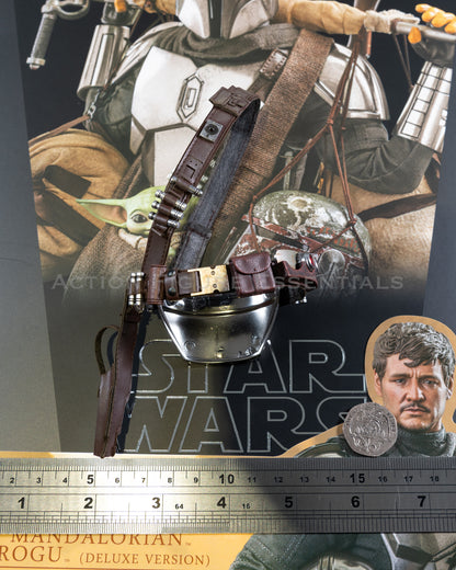 Hot Toys Star Wars Mandalorian Shoulder Holster Belt & Beskar TMS052 Deluxe 1/6 Scale