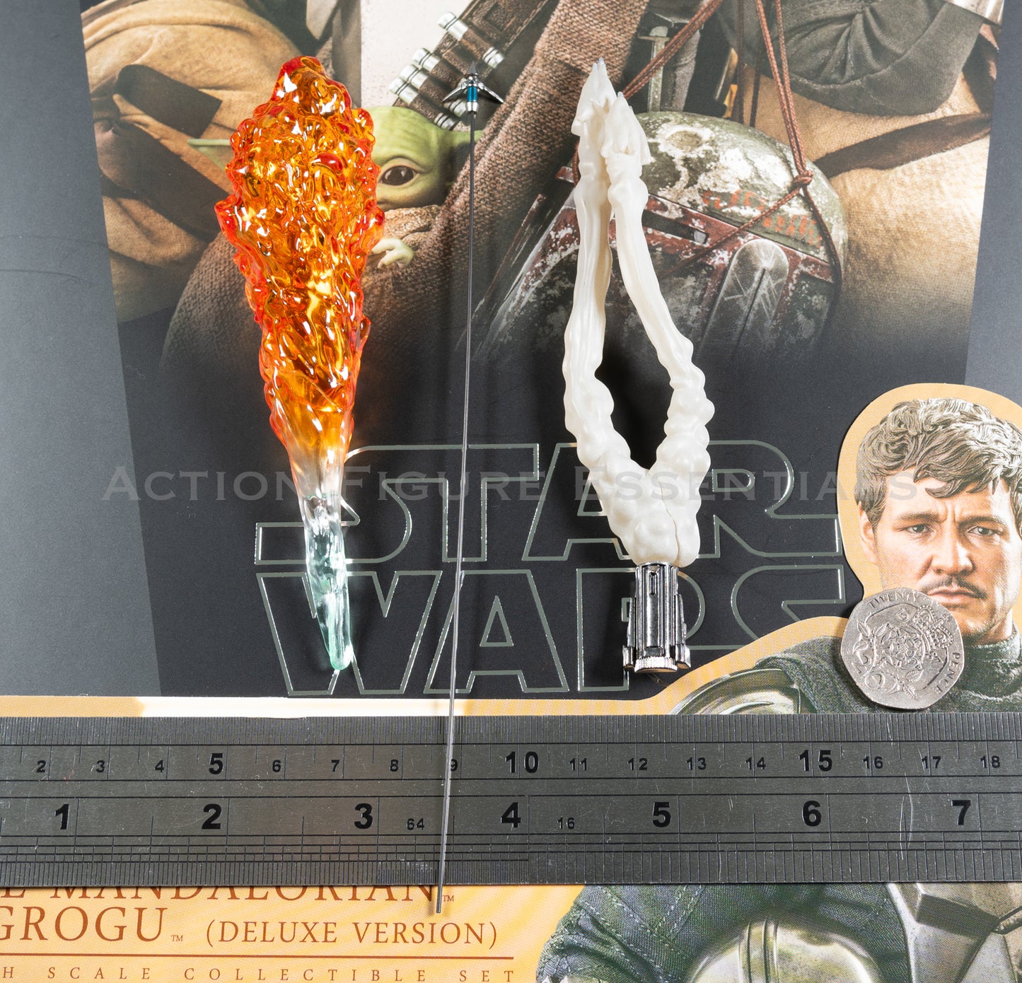 Hot Toys Star Wars Mandalorian Whistling Darts Fibre Cord & Flame TMS052 Deluxe 1/6 Scale