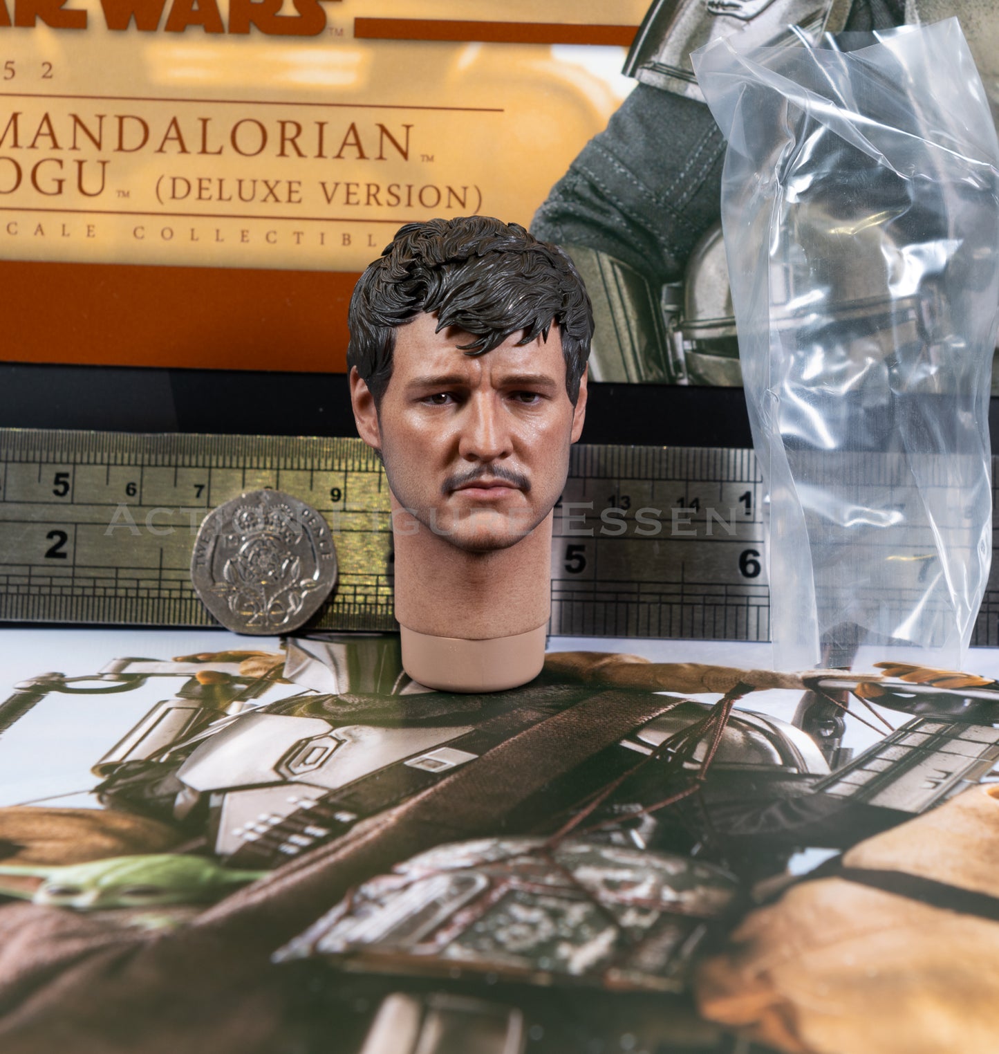 Hot Toys Star Wars Mandalorian Head Sculpt Din Djarin TMS052 Deluxe 1/6 Scale