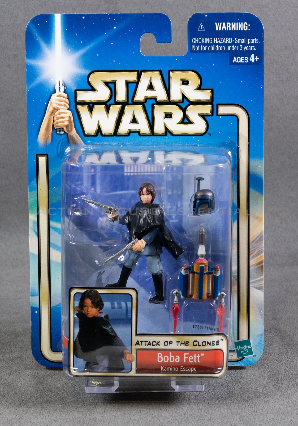 Star Wars: Attack of The Clones - Boba Fett (Kamino Escape) (Card Insert Variation)  - 3.75" Action Figure - New Sealed Card - MOC