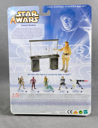 Star Wars: Empire Strikes Back - General Rieekan with Hoth Tactical Screen - 3.75" Action Figure - New Sealed Card - MOC